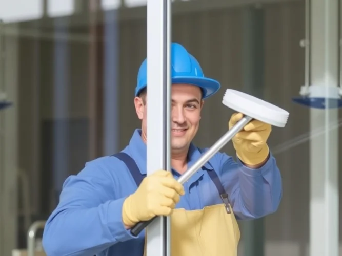 Limpieza de ventanas y puertas acristaladas en Cáceres 10001